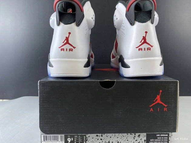 1st Kicks AIR 'CARMINE' 384664-160 RETRO 2014 JORDAN 6 0731